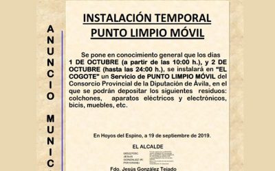 Punto Limpio Móvil 1-2 octubre