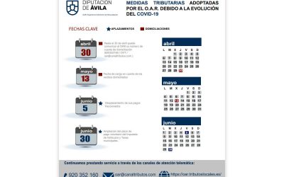 Aplazamiento y domiciliación de recibos del OAR.