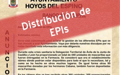 Distribución de EPIs
