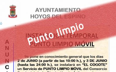 Punto Limpio Móvil 2-3 junio