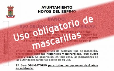 Uso obligatorio de mascarillas