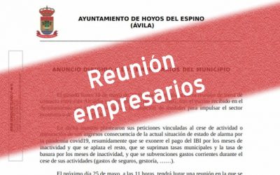 Anuncio dirigido a empresarios del Municipio