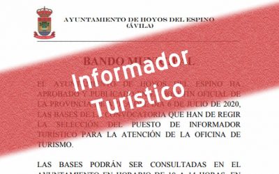 Convocatoria Oficina de Turismo