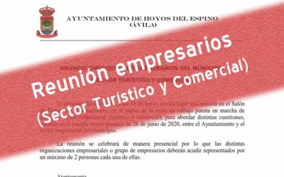 Reunión empresarios del municipio Sector Turístico y Comercial
