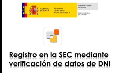 Nuevo Servicio de Registro Sede Electrónica del Catastro