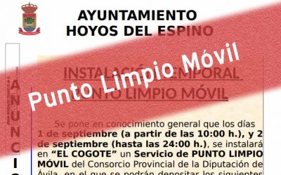 Punto Limpio Móvil 1-2 septiembre