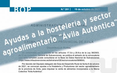 Ayudas hostelería y sector agroalimentario