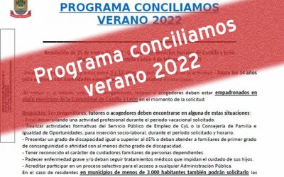 Programa conciliamos verano 2022