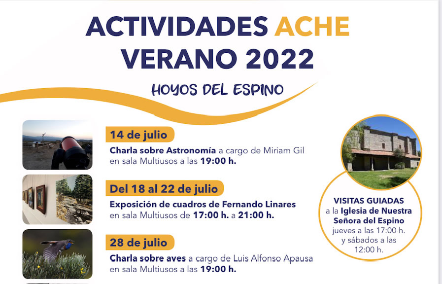Actividades de ACHE verano 2022