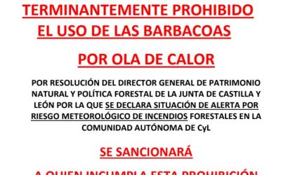 Alerta por riesgo de incendios 👇