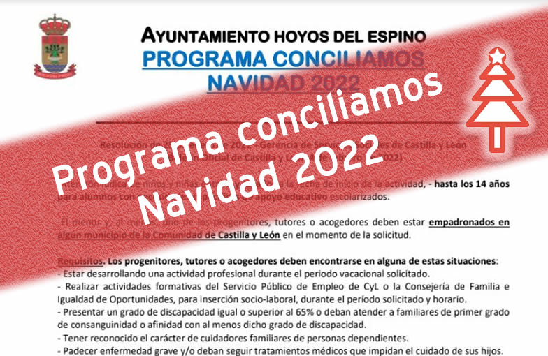 Programa conciliamos Navidad 2022