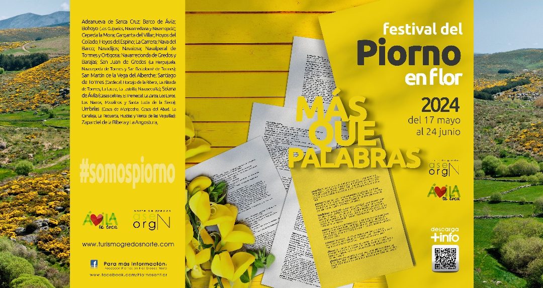 Del 17 de mayo al 24 de junio 2024 Festival del Piorno en Flor